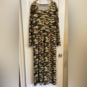 Camo Maxi Dress